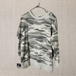 Aerie Oversized Camo Pullover Sweater